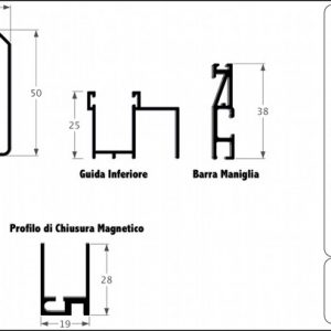 Gamma 50 - Zanzariera Orizzontale per Incasso Guida Stretta