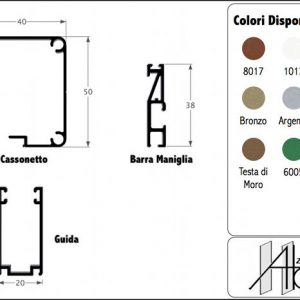 Gamma 40 - Zanzariera Verticale per Incasso Guida Stretta