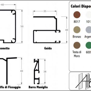 Gamma 40 - Zanzariera Verticale per Incasso Monoblocco