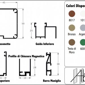 Gamma 45 - Zanzariera Orizzontale per Incasso Guida Stretta
