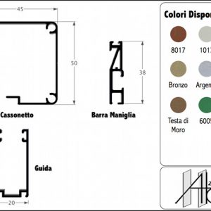 Gamma 45 - Zanzariera Verticale per Incasso Guida Stretta