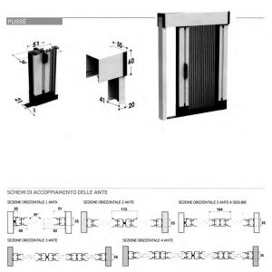 Plissè - Zanzariera a scorrimento laterale con rete plissettata e guida inferiore bassa