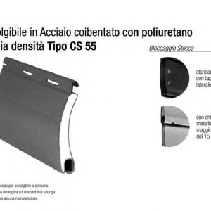 Avvolgibile in Acciaio coibentato con poliuretano media densità Tipo C 42