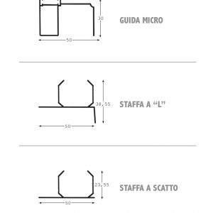 Gamma 50 - Zanzariera Verticale per Incasso Monoblocco Micro