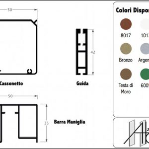 Zanzariera con Catena per Incasso da 50