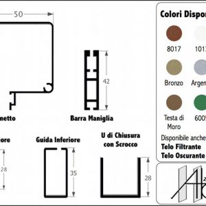 Zanzariera Orizzontale per Esterno da 50