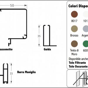 Zanzariera Verticale per Esterno da 50